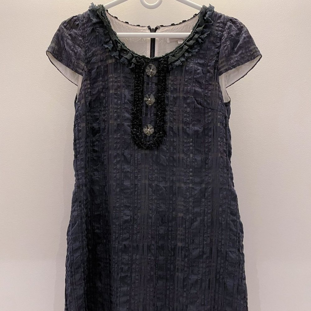 Vintage Moiselle Dress, Size 38, Black